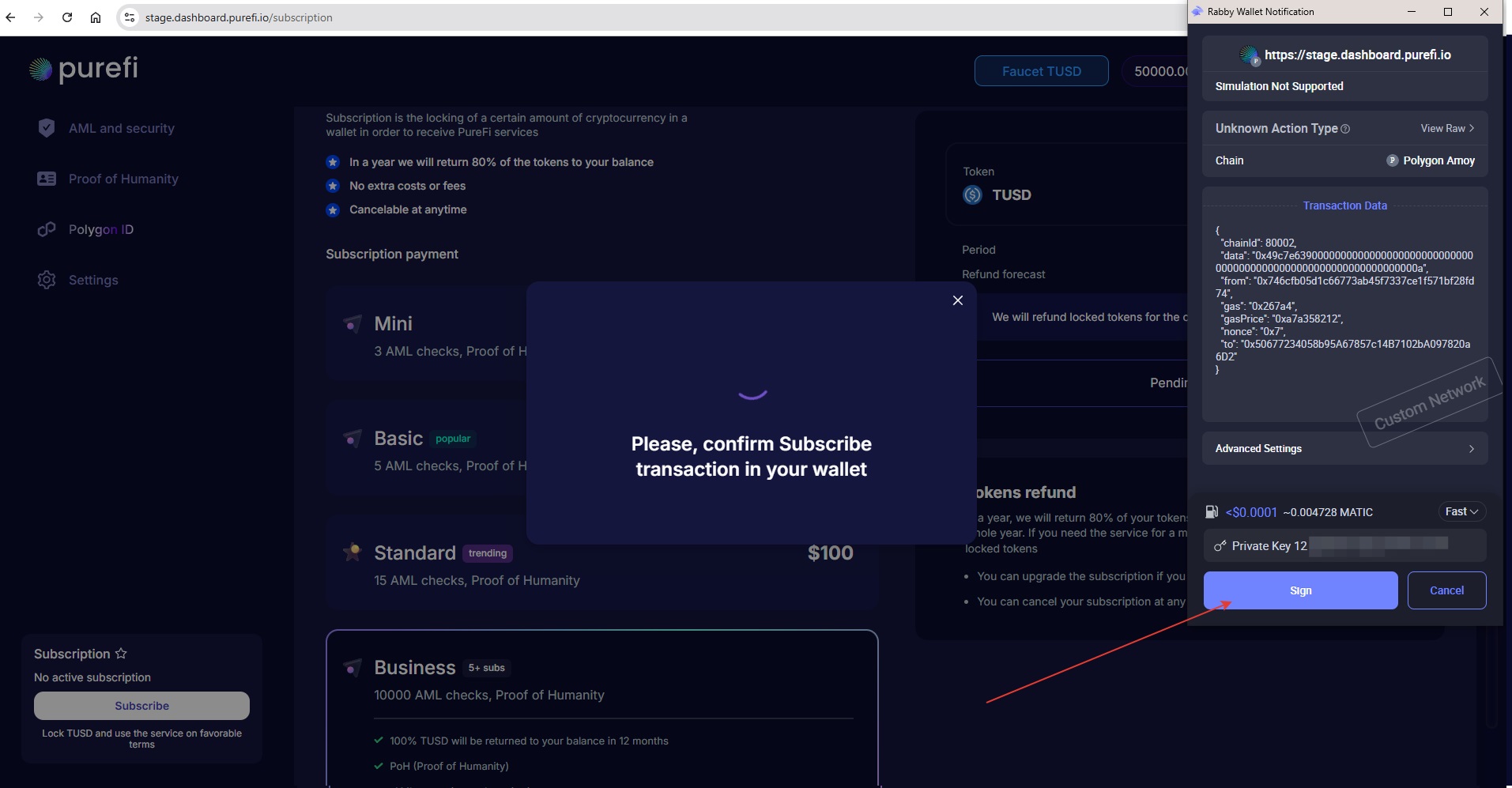Purchase Subscribe Sign