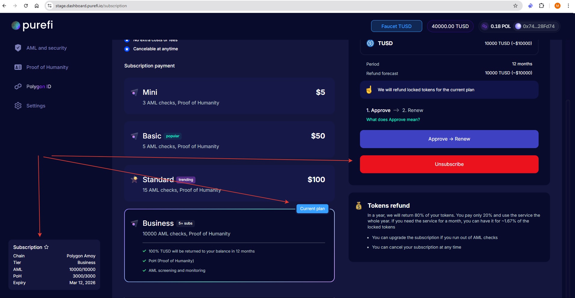 Purchase Subscribe Success